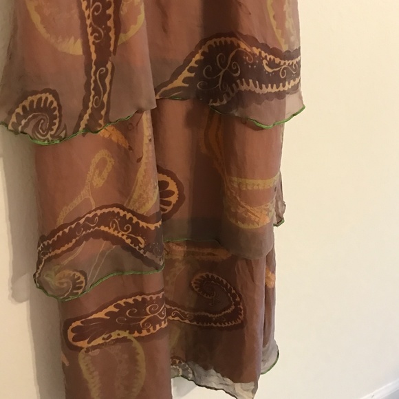 DA NANG RANGOON SILK LAYERED CORSET DRESS XS - Picture 4 of 11